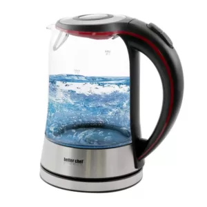 Better Chef 7-Cup Glass and Stainless Steel Cordless Electric Tea Kettle