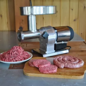 Weston Butcher Series #8 0.5 HP Electric Meat Grinder with Sausage Stuffing Kit
