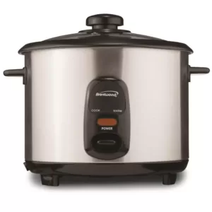 Brentwood 10-Cup Silver Rice Cooker