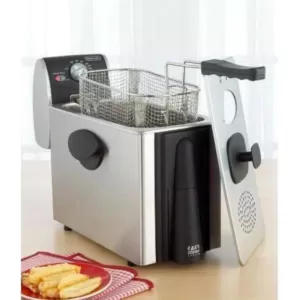 DeLonghi Dual Zone 4L Stainless Steel Deep Fryer with Easy Clean Drain System
