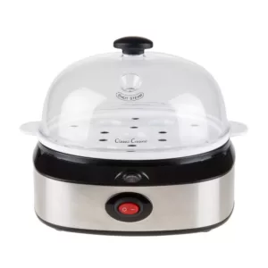 Classic Cuisine 7-Egg Silver Egg Cooker with Automatic Shut-off