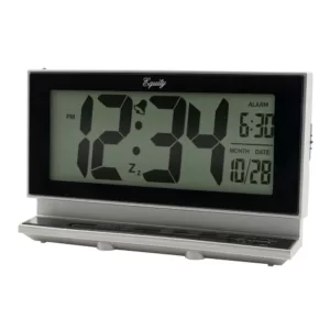 Equity by La Crosse Large 2 in. LCD Alarm Table Clock with Night Vision Technology