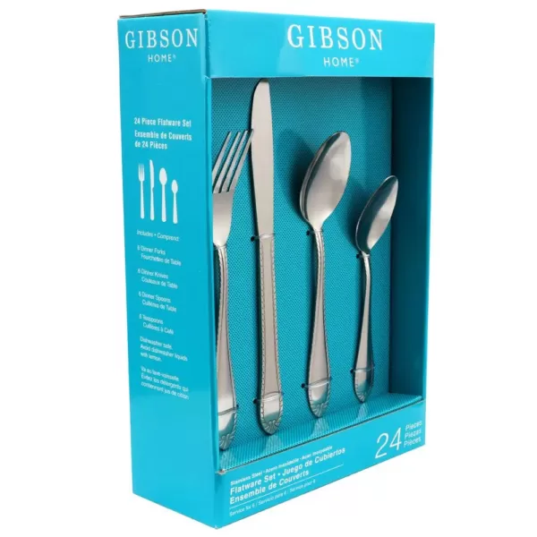 Gibson Home 24-Piece New Wilmington Flatware Set (Service for 6)