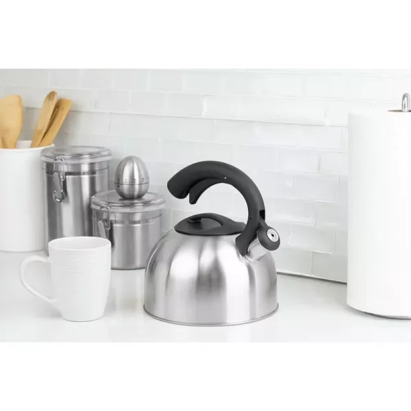 Home Basics 10.5-Cup Stainless Steel Tea Kettle