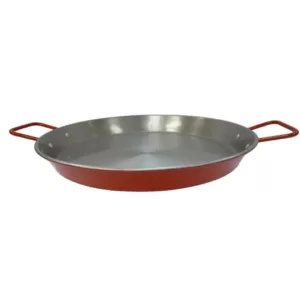 IMUSA 15 in. Carbon Steel Paella Pan in Silver