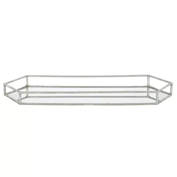 Kate and Laurel Felicia Silver Decorative Tray