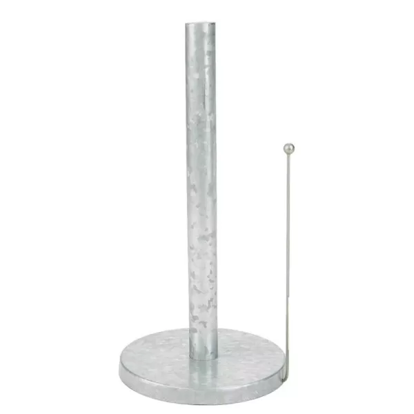 Mind Reader Counter Top Silver Free Standing Galvanized Paper Towel Holder