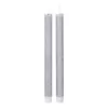 Northlight Set 2-Silver Glittered Flameless Taper Christmas Candles 12 in.