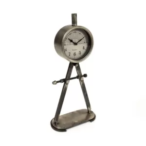 Zentique Rustic Mathematical Compass Shaped Stand Table Clock