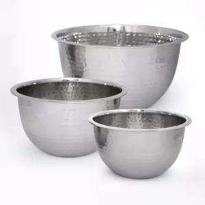 ExcelSteel 5 Qt. Professional Stainless Steel Hammered Mixing Bowl