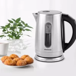 Ovente 7.1-Cup Stainless Steel Electric Kettle with Touch Screen Control Panel