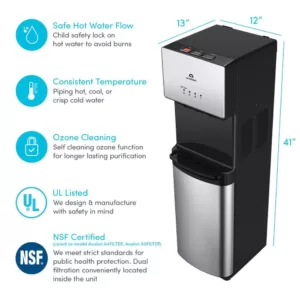 Avalon Self-Cleaning Bottleless Water Cooler Water Dispenser - 3 Temperature Settings, NSF/UL/Energy Star Approved
