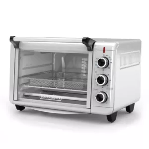 BLACK+DECKER Crisp 'N Bake 1500 W 6-Slice Stainless Steel Toaster Oven