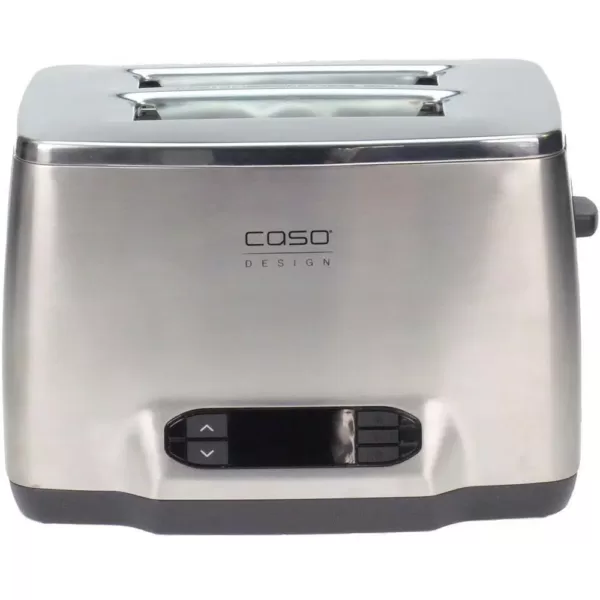 CASO Inox 2-Slice Stainless Steel Wide Slot Toaster with Automatic Shut-Off