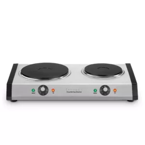 Cuisinart 2-Burner 8 in. Cast Iron Stainless Steel Hot Plate with Temperature Control