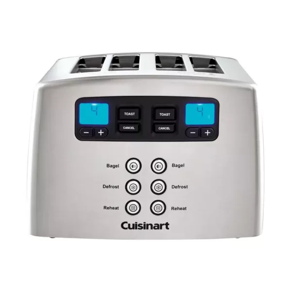 Cuisinart Touch to Toast 4-Slice Stainless Steel Wide Slot Leverless Toaster