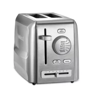 Cuisinart Custom Select 2-Slice Stainless Steel Toaster with Crumb Tray