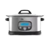 Elite 6.5 Qt. Stainless Steel Electric Multi-Cooker with Aluminum Pot