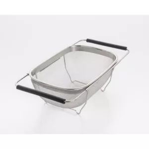 ExcelSteel 11 in. Over The Sink Mesh Strainer with Extendable Handles