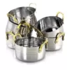 Gibson Home Lannister 0.5 qt. Round Stainless Steel Dutch Oven 6-Pack