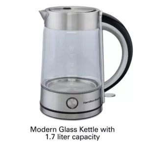 Hamilton Beach 7-Cup Stainless Steel Modern Glass Kettle Electric