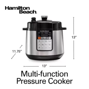Hamilton Beach Multi-Function 6 Qt. Stainless Steel Electric Pressure Cooker