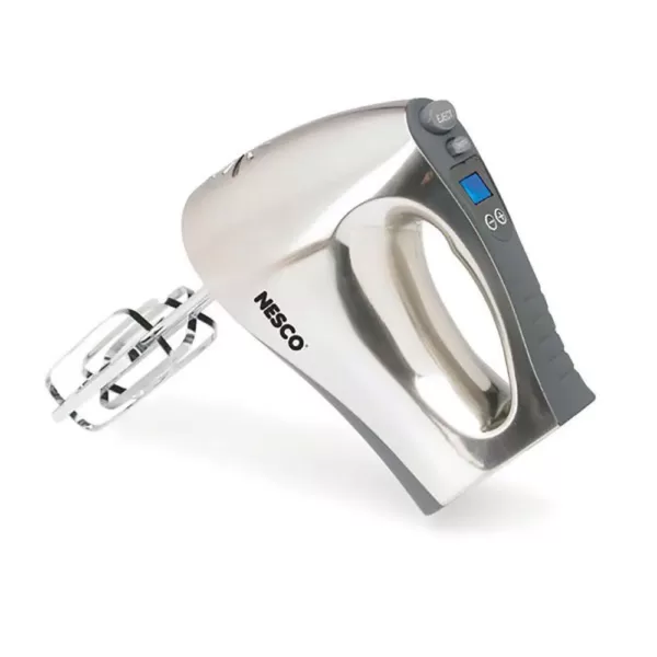 Nesco 16-Speed Digital Stainless Steel Hand Mixer with Built-In Timer
