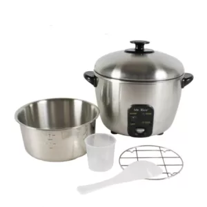 SPT 3-Cup Stainless Steel Rice Cooker