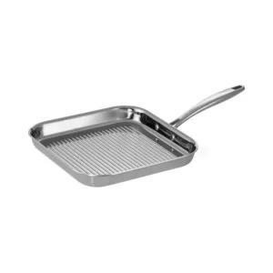 Tramontina Gourmet Tri-Ply Clad 11 in. Stainless Steel Grill Pan