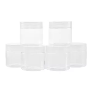 Stalwart 2 oz. Clear Plastic Jar with Foam Liner (6-Pack)