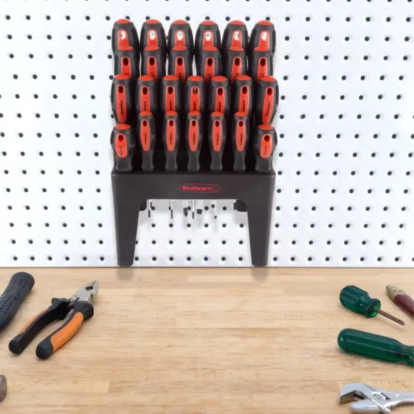 Stalwart Screwdriver Set with Stand and Magnetic Tips (26-Piece)
