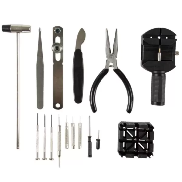 Stalwart Professional Watch Jewelry Repair Tool Kit (16-Piece)