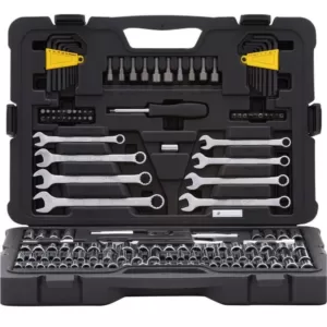 Stanley 1/4 in. & 3/8 in. Drive  SAE  Mechanics Tool Set (145-Piece)