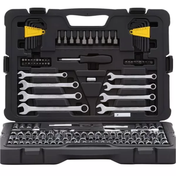 Stanley 1/4 in. & 3/8 in. Drive  SAE  Mechanics Tool Set (145-Piece)