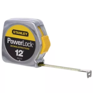 Stanley 12 ft. PowerLock Tape Measure w/ Decimal Scale