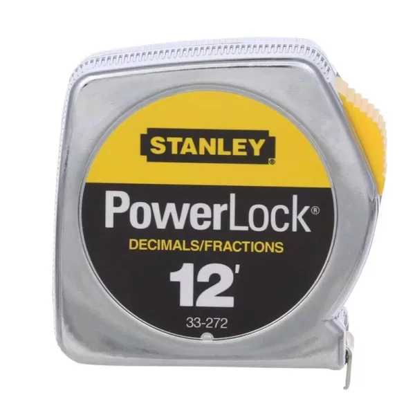 Stanley 12 ft. PowerLock Tape Measure w/ Decimal Scale