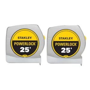 Stanley 25 ft. Powerlock Tape Measure Set (2-Pack)