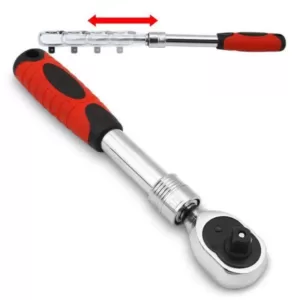 Stark 1/2 in. Extendable Telescopic 72-Tooth Ratchet with Soft Handle