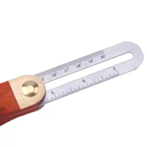 Steel Core 8 in. Try Square, 9 in. Sliding T-Bevel and Stainless Blade Square Ruler Set with Wood Handle (2-Piece)