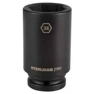 STEELMAN PRO 3/4 in. Drive 36 mm 6-Point Impact Socket