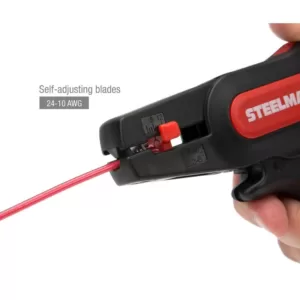 Steelman Self-Adjusting Pistol Grip Wire Stripper and Cutter