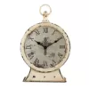 Stonebriar Collection 12.5 in. x 3 in. Faith Round Tabletop Clock