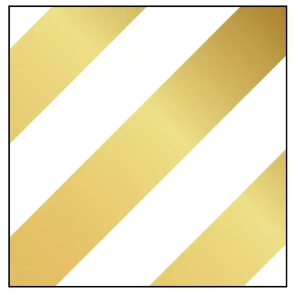 Sugar Plum Party 32-Piece Gold and White Assorted Disposable Cocktail Paper Napkin