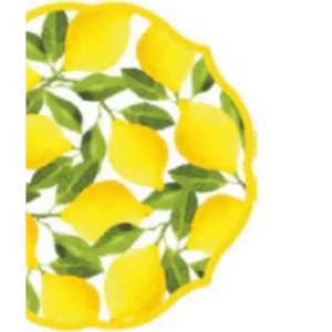 Sugar Plum Party Dinner Plate Lemons (16-Piece)