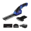 Sun Joe 7.2-Volt Cordless Electric 2-in-1 Grass Shear and Hedge Trimmer, Blue