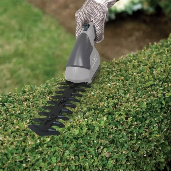 Sun Joe 7.2-Volt 2-in-1 Cordless Grass Shear and Hedge Trimmer with Extension Pole, Gray