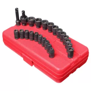 SUNEX TOOLS Impact Socket Set 1/4 in. Drive Master Magnetic(23-Piece)