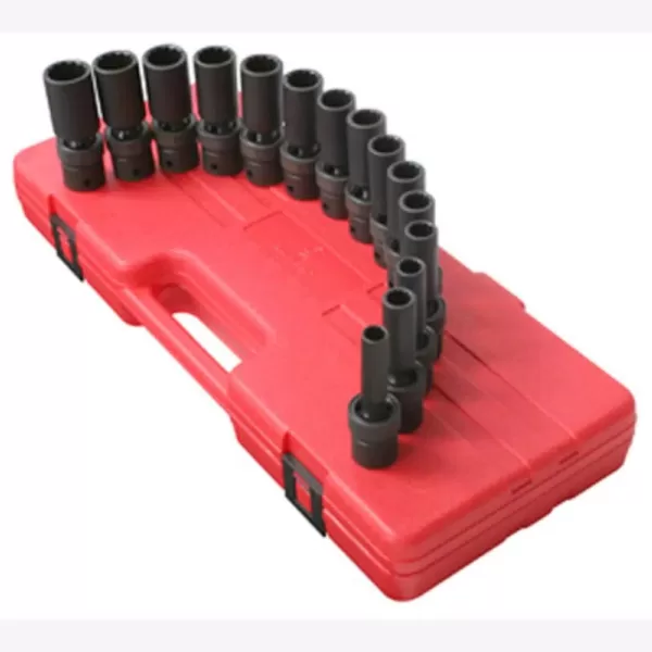 SUNEX TOOLS 1/2 in. Driver 12-Point Socket Set