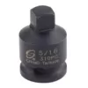 SUNEX TOOLS 5/16 in. 3/8 in. D Impact Pipe Plug 4-Point Male Black Socket