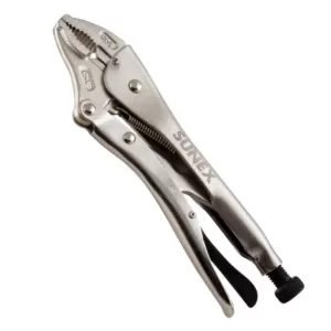 SUNEX TOOLS 10 in. Curved Jaw Locking Pliers